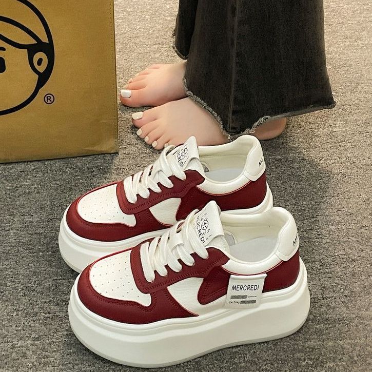 

Summer new transparent mesh lightweight thick-soled women s small leather mesh sneakers breathable middle heel 40