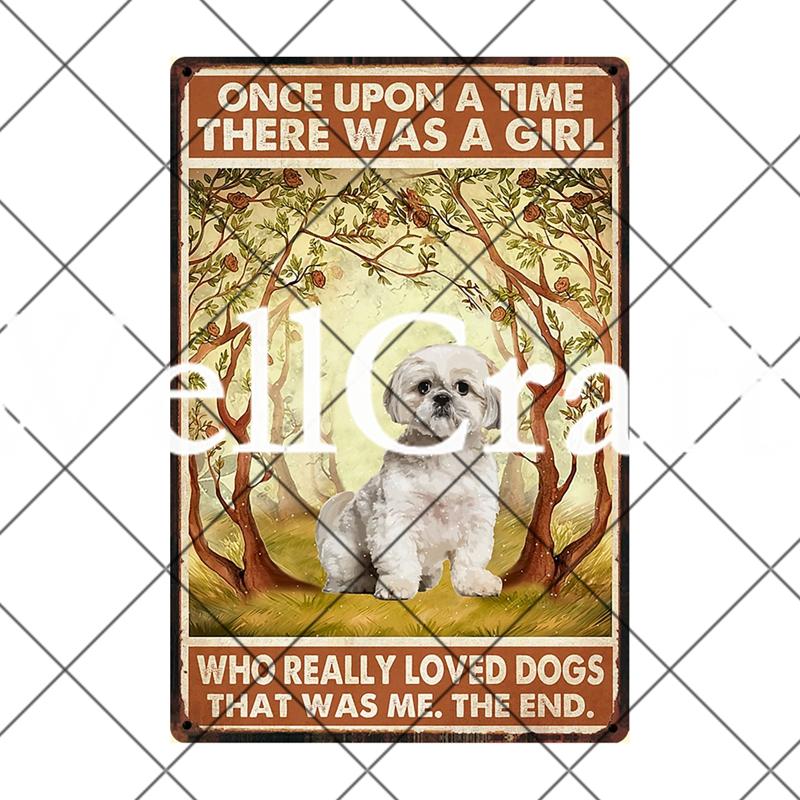 [ Wellcraft ] Pet Shih Tzu Dog You Are My Sunshine Beer Bath Shop Art Metal Tin Sign Wall Poster Iron Painting Pub D-14 20*30 CM