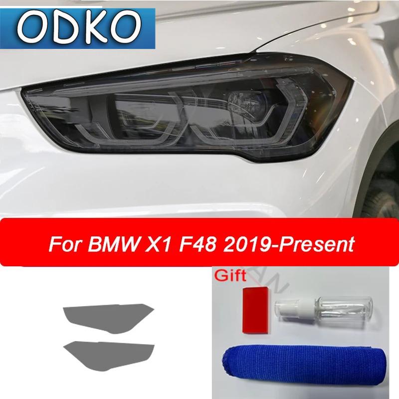 Für BMW X1 F48 X2 F39 X3 F25 G01 X4 F26 G02 X5 F15 G05 X6 F16 G06 X7 Auto Scheinwerfer Tönung Rauchschwarz Schutzfolie TPU Aufkleber
