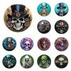 Retro Round Metal Tin Signs 2D Flat Funny Skull Decor Pattern Nostalgic Iron Painting Novelty For Cafe Bar Man Cave Wall Decor
