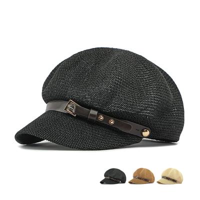 Hollow Mesh Octagonal Hat Women's Summer Outdoor Sunscreen Hat Beret