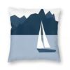 Pacific Northwest Sailboat Pillowcase Polyester Linen Velvet Creative Zip Decor Home x