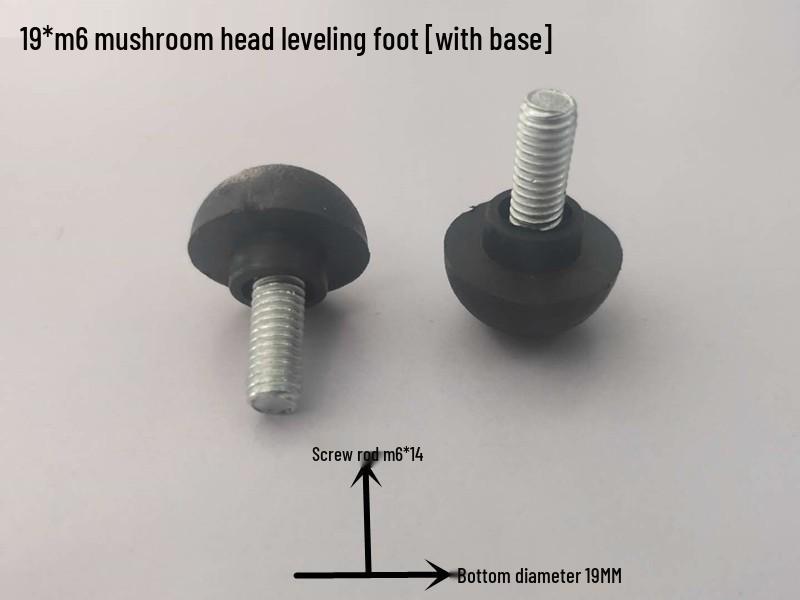 Adjustable Anti-Slip Furniture Feet with Mushroom Head Nails