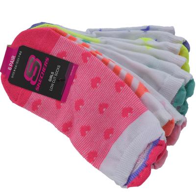Girls 6pk3D Heart Low Cut S116502-MULT, for Girl, Socks, Multicolour
