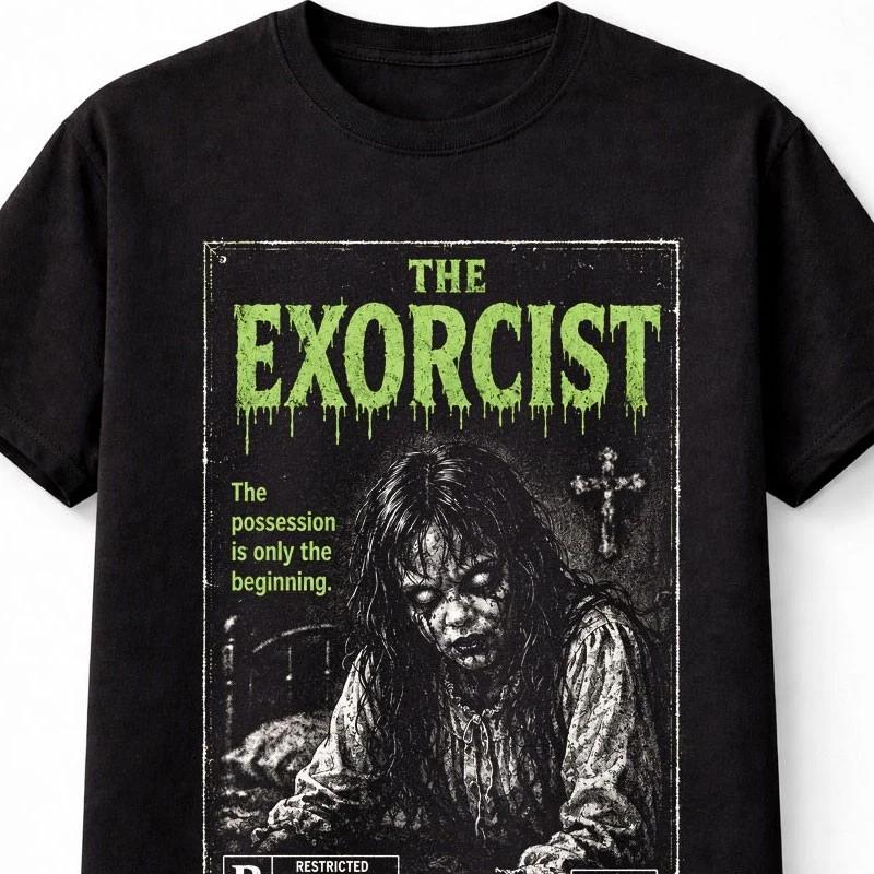 The Exorcist Possession Demon Vintage Horror VHS Unisex TShirt S