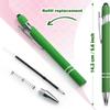 Hdoorlink Universal 2 In 1 Metal Stylus Pens with Ballpoint Pens for iPhone Android Touch Screen Pen for All Capacitive Screen