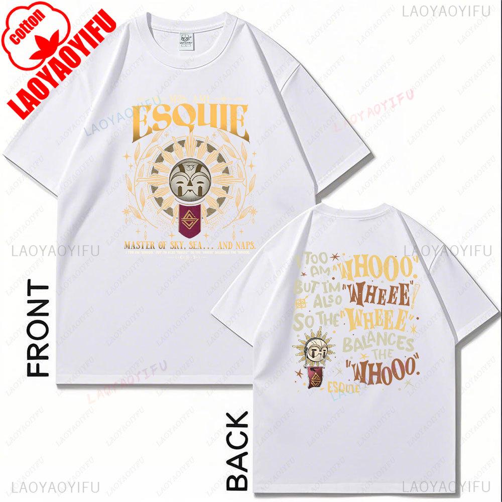 Esquie Clair Obscur Expedition 33 Women Shirt Funny Esquie Tshirt Expedition 33 Tee 2 Sided Game Shirt Women Clothing