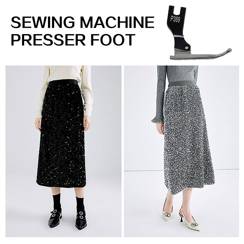P369 Neuer Perlen Pailletten Spezial Nähfuß Verschleißfest Einfach zu Bedienen Hochzeitskleid Perlenstoff Nähmaschinenzubehör
