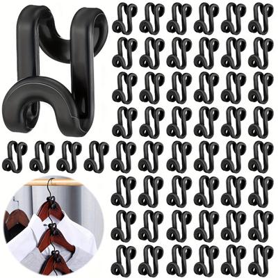 Ganchos para Colgar Ropa Organizador Conectar Multifunción Plástico en Cascada Dormitorio Armario Ahorro de Espacio Percha para Abrigos