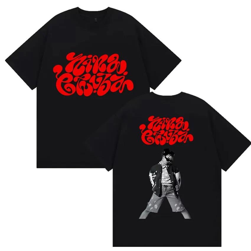 Nina Chuba Album Tour 2026 Druck T-Shirt Herren Damen Hip Hop Kleidung Kurzarm T-Shirts Retro Mode Übergroßes Baumwoll-T-Shirt