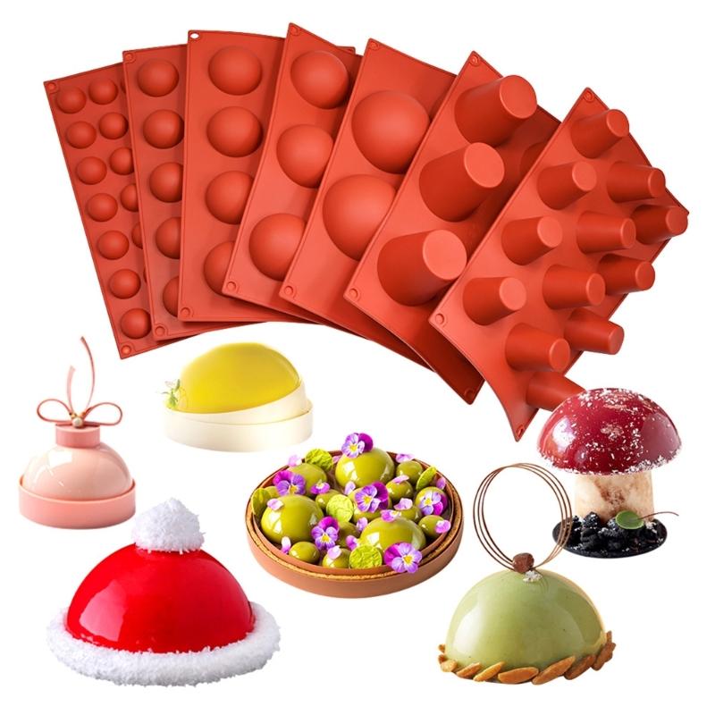 Half Round Cone Silicone Mold Mousse Cake Mold Homes Baking DIY Supplies