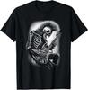Skeleton Guitarist T-Shirt Halloween Rock Star Shredding Graphic Unisex Tee