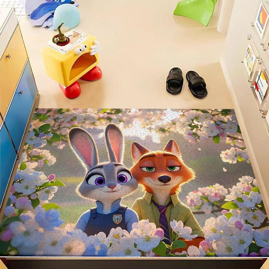 Zootopia Cartoon Non-Slip Indoor Door Mat - Foyer Dust & Mud Remover