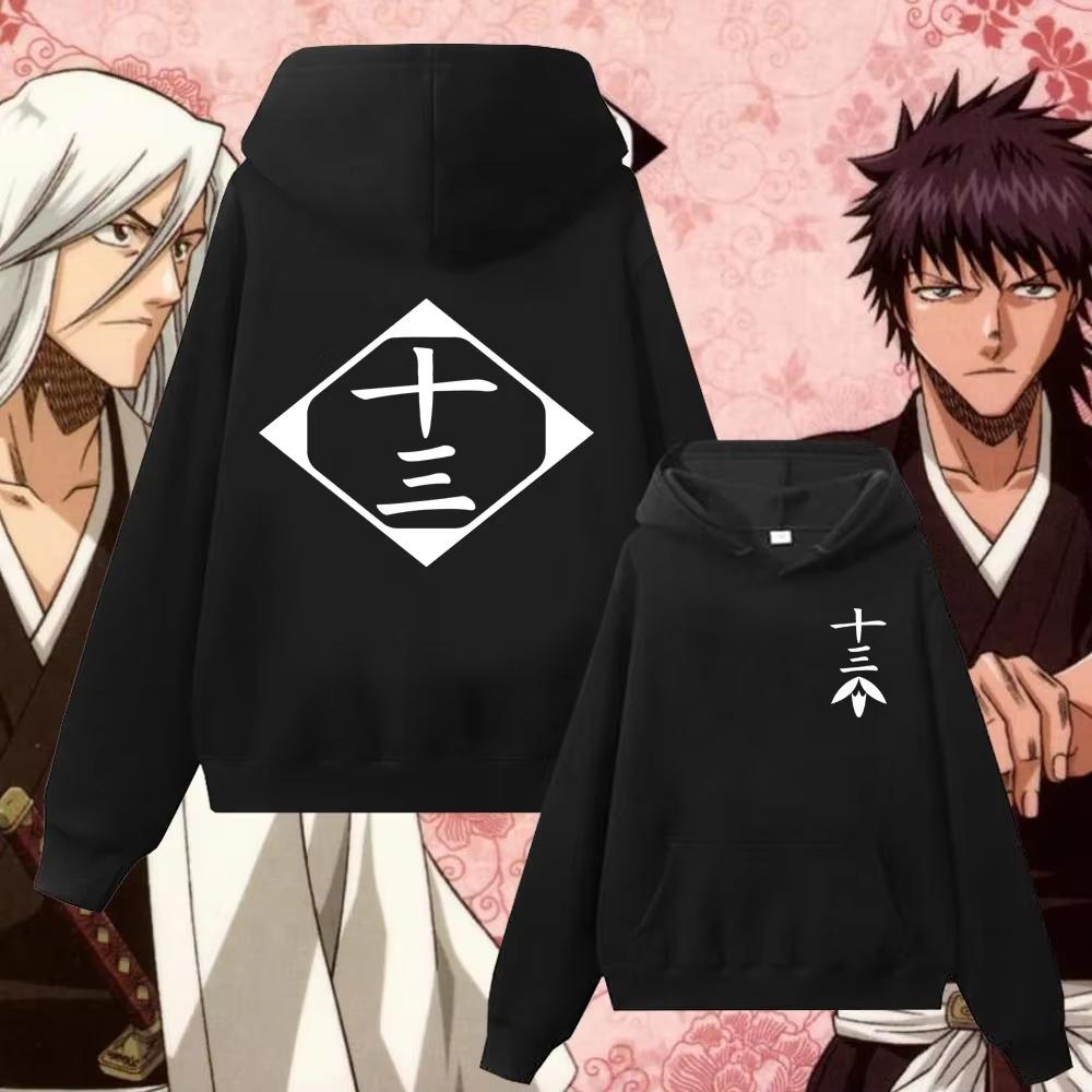 Hot Anime Bleach Zaraki Kenpachi Kusajishi Yachiru Graphic Hoodie Japanese Manga Loose Oversized Casual Streetwear Tops For Men Women