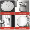 Lijia Stainless Steel Bucket with Lid and Handle