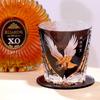 Engraved Old Fashioned Glasses Whisky Glass Vintage  Eagle Pattern Glassware 320Ml