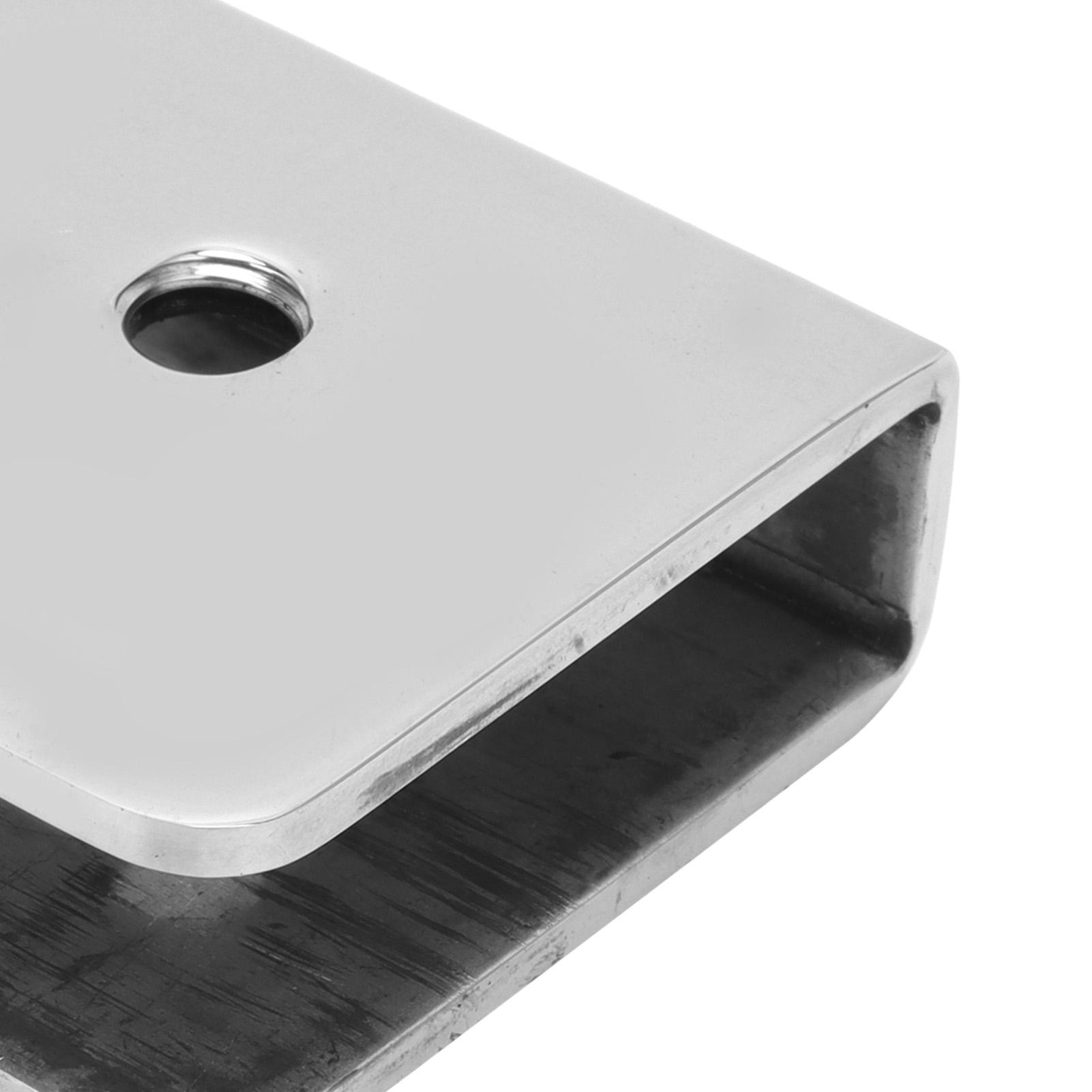 Clip en Acier Inoxydable pour Porte en Verre Épaisse de 8-12mm, Fixation
