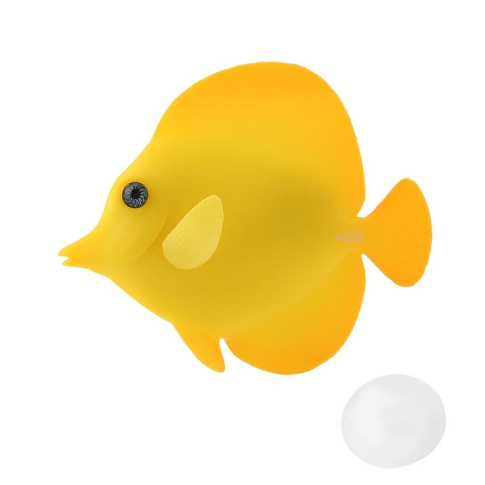 Golden Tang Fish Fish Tank Ornament Silicone Fish Ornament Underwater Decoration
