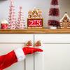 WTEMPO Christmas Decorative Cabinet Handle Covers Stretch Over Hardware Decorations Holiday Christmas Festive Door Knobs for Kitchen Bathroom Dressers