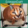 Caracal Plüschtier Realistische Katze Kissen mit langem Flor Für Kinder Geschenk und Heimdekoration