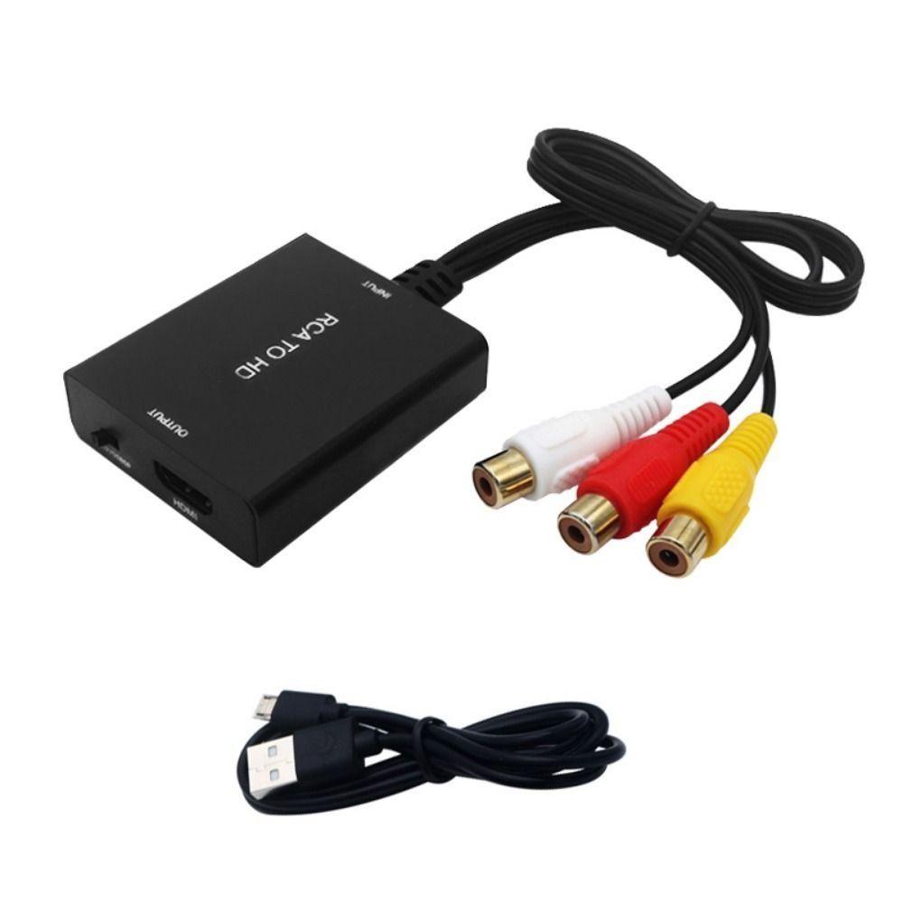TV Game Support PAL NTSC 1080P 3 RCA RCA To HD Converter AV To HD Cable CVBS Composite