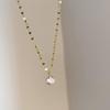 Retro Korean Style Rhinestone Clavicle Necklace for Women - Trendy, Simple, & Fashionable Jewelry
