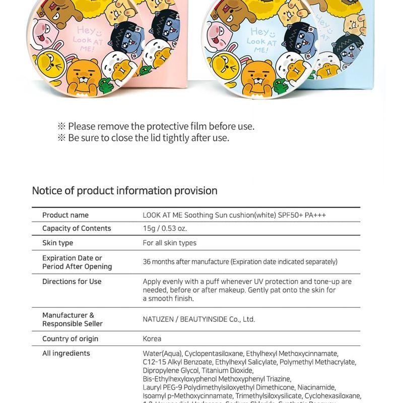 esfolio - Look At Me Soothing Sun Cushion KAKAO FRIENDS Edition - 2 Colors
