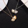 Fashion Choker Necklace Sea for Shell Pendant Necklace Gold Silver Chain Necklace for Women Mermaid Valentine Necklace