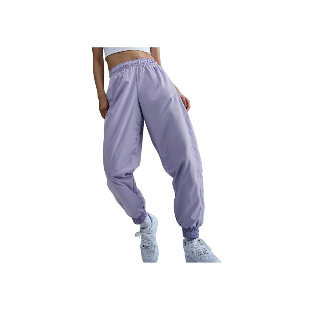 Nike Solid Color Mid-Rise Loose Fit Jogger Pants Women Bottoms Light-Purple FV7661-533
