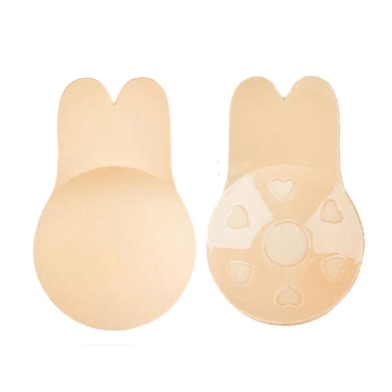 

In Stock Silicone Bunny Ear Breast Lift Pasties: Self-Adhesive, Anti-Slip, Strapless, Lifting Pads 9.5CM