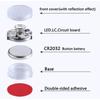 2 Pcs Self-adhesive Car Interior Atmosphere Lights Mini Finger Touch Sensor Car Interior Light Portable High Brightness