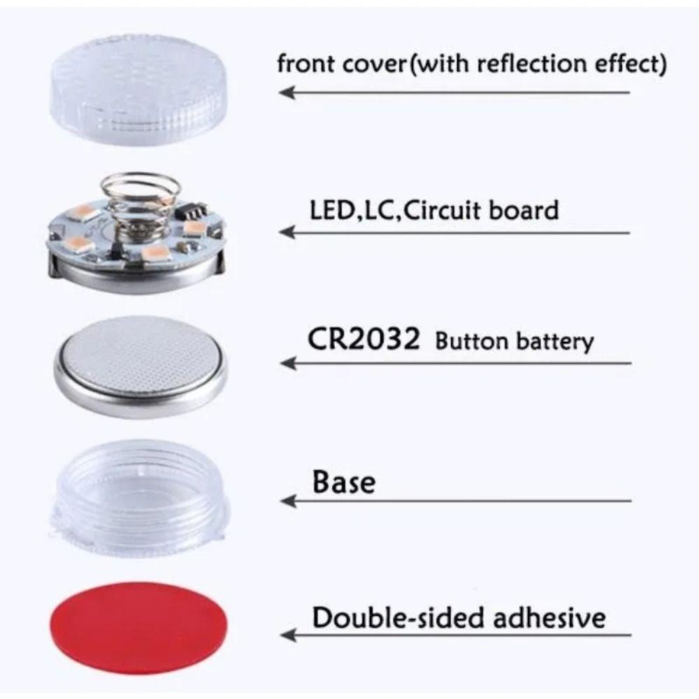 2 Pcs Self-adhesive Car Interior Atmosphere Lights Mini Finger Touch Sensor Car Interior Light Portable High Brightness