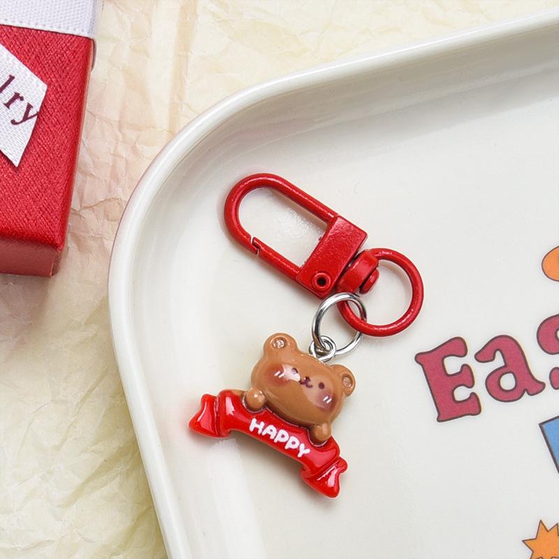 Cartoon Santa Claus Keychain Ornament - Cute Christmas Gift for Backpack or Home