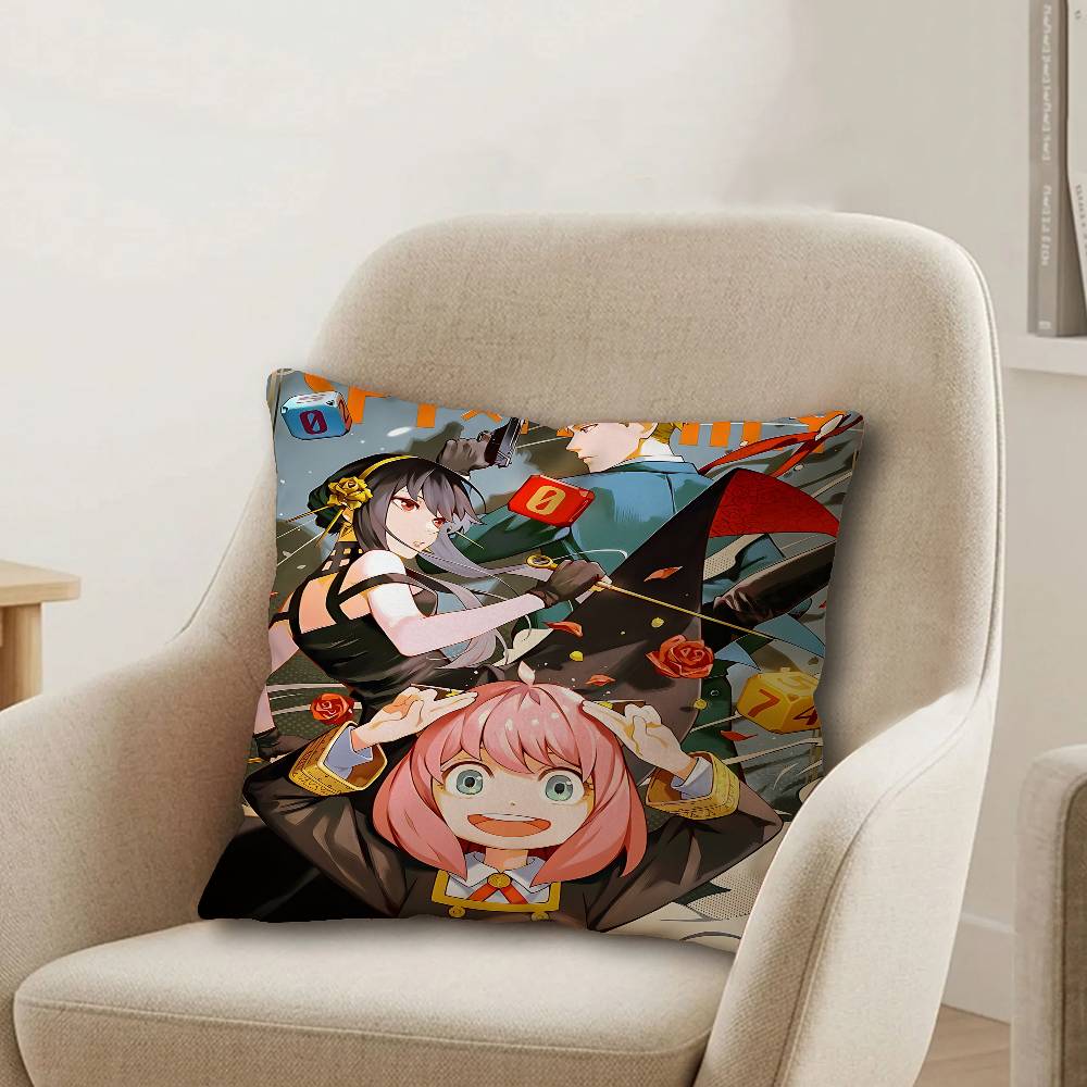 Japan Anime SPY FAMILY Personalized Pillow Cover Kids Bedroom Wild Party Decor Pillowcase kid Birthday shower Gift
