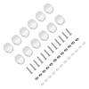 12Pcs Guitar Tuning Pegs Buttons Plastic Machine Head Tuner Knobs for Folk Classical GuitarsSmall Squares