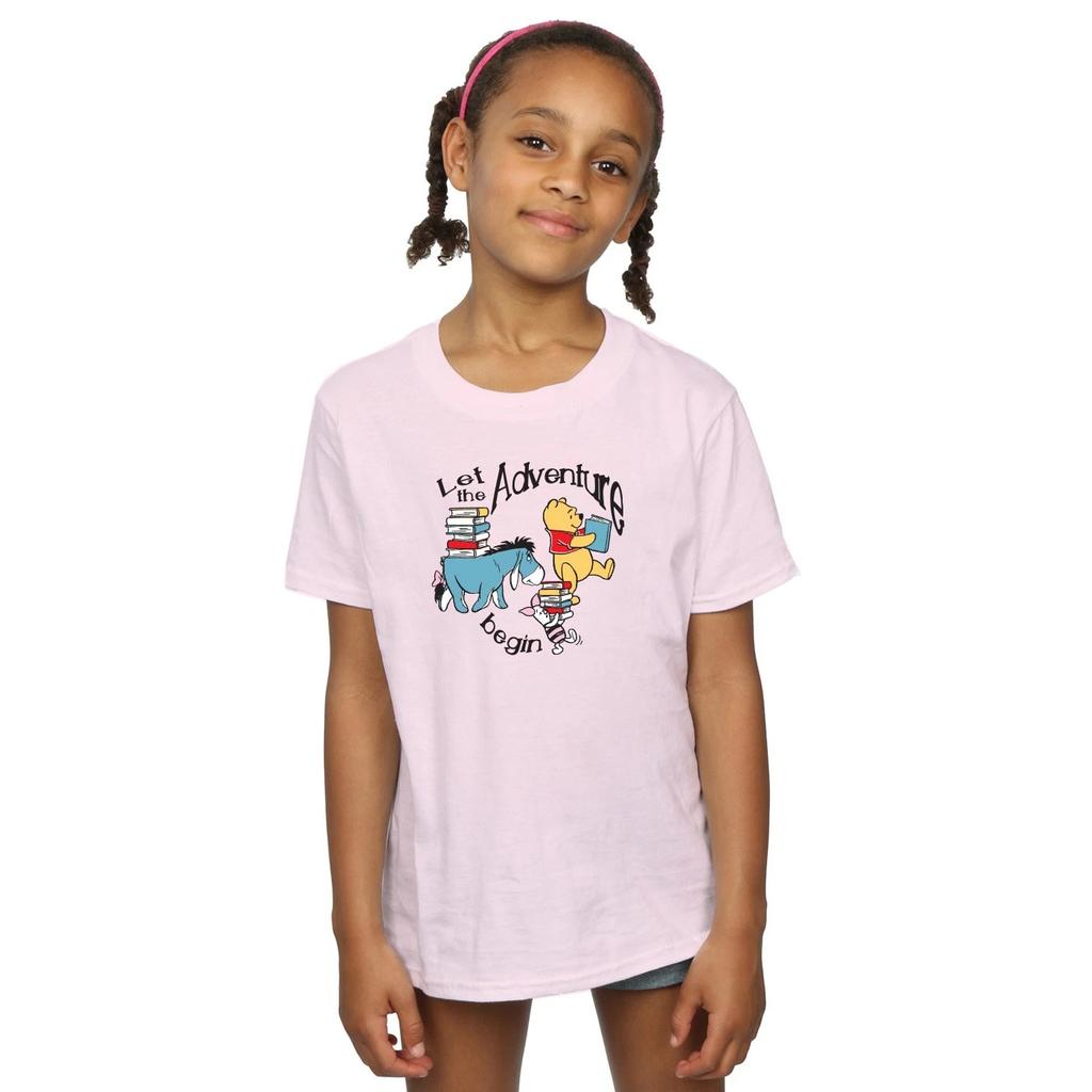 Winnie the Pooh Girls Let The Adventure Begin Cotton T-Shirt