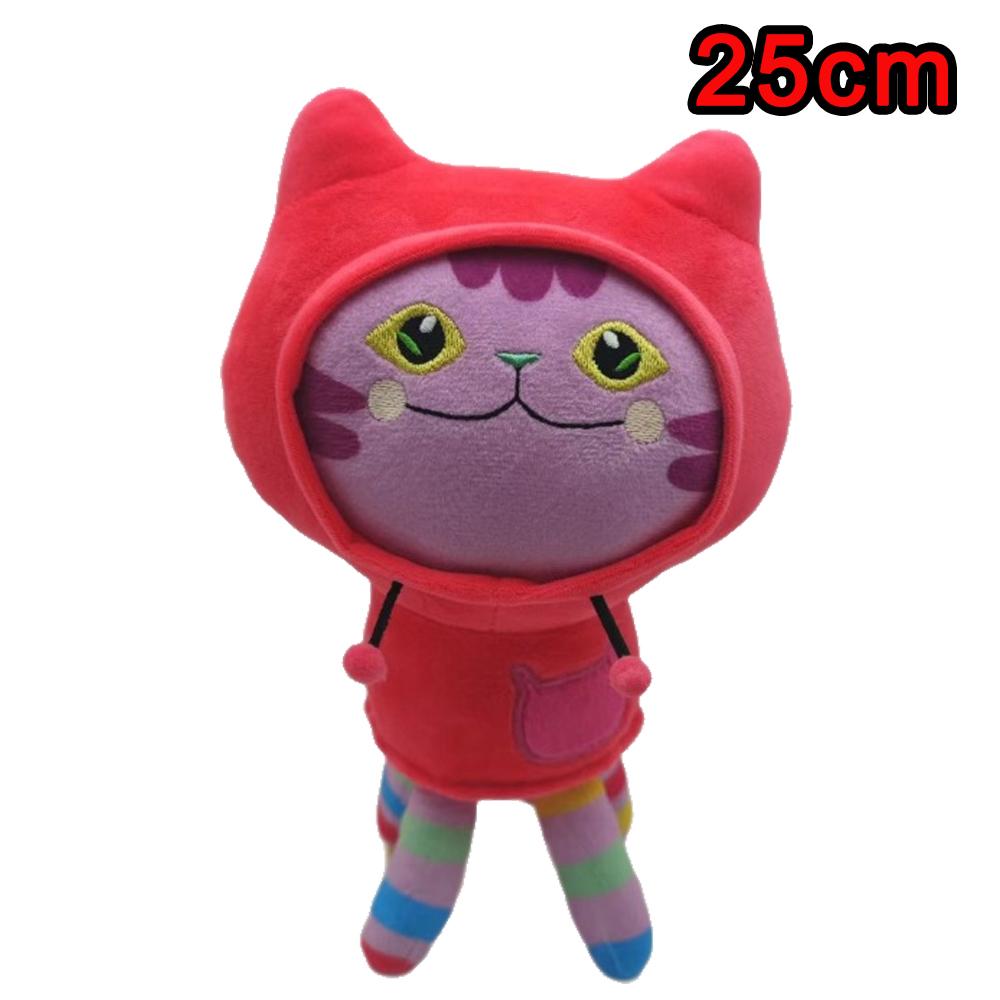 2026 New Gabbys Doll House Plush Toy Mercat Cartoon Stuffed Animals Smiling Cat Car Cat Hug Gaby Girl Birthday Gift