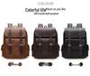 Large-Capacity PU Leather Backpack for Business, School, and Travel