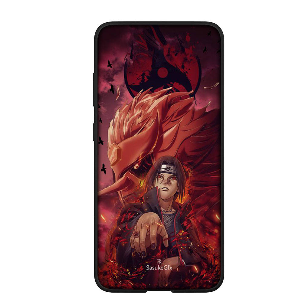 For Samsung Galaxy S24 S23 iPhone 16 15 14 Xiaomi Redmi Note 13 12 11 10 8 Plus 9 Pro Max X XR Phone Case Anime Uchiha Sasuke Naruto OPPO Huawei Cover