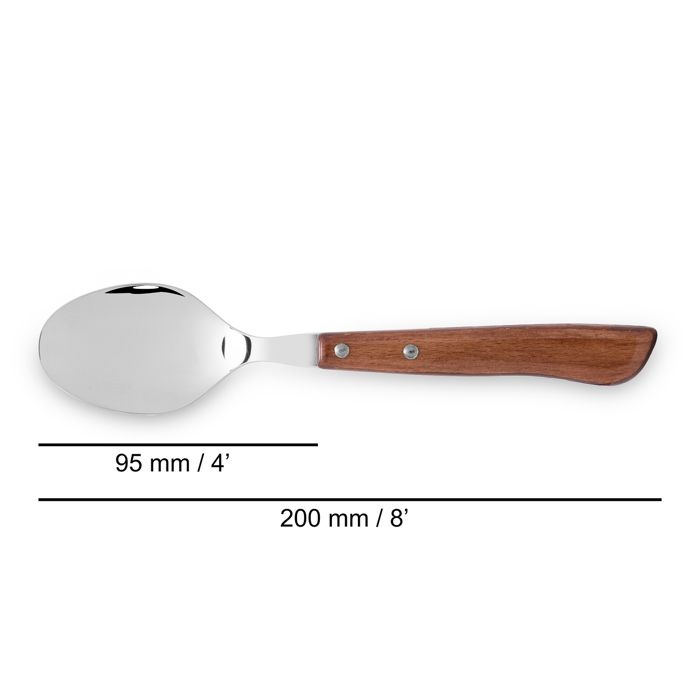 Arcos Cuillère de table 803700 monobloc monobloc en acier inoxydable avec lame de 9 cm dans une boîte.