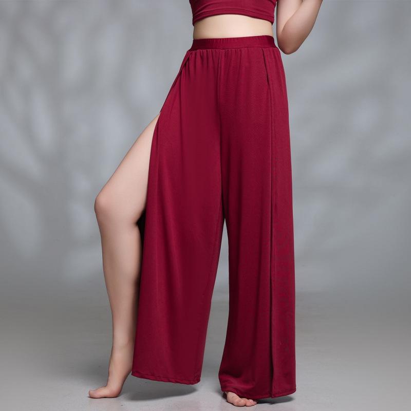 Chinese Red Flowing Gauze Camisole: Jazz Classical Dance Performance Costume