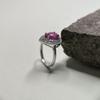 Silver Ring with a Natural Ruby 3.013ct, Item Weight 3.69 G (2182429)