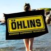 Shock Absorber O-Ohlins Logo Bath Towel Microfiber Soft Water Absorbing Breathable For Girl Kids Decorative Cartoon Beach Towel
