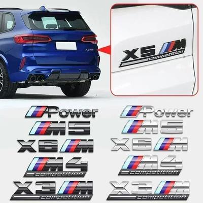 ABS Chrom Auto Heck Kofferraum Emblem Aufkleber Styling Power Wettbewerb für BMW M M1 M2 M3 M4 M5 M6 M7 X7M X2M X3M X4M X5M X6M