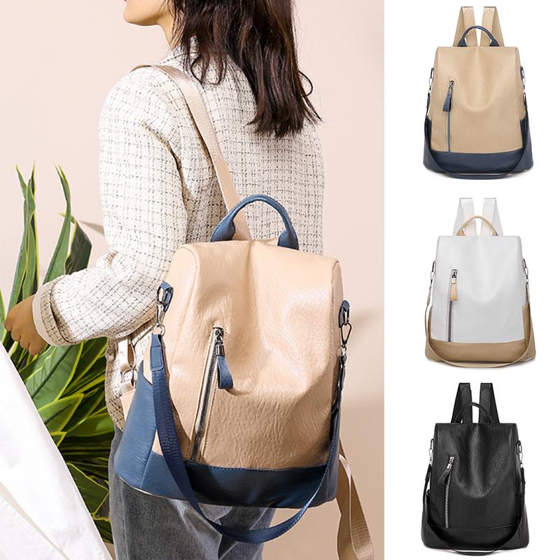 simple leather backpack