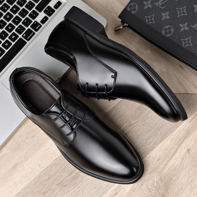 Men'S New Business Leather Shoes Soft Soled Work Footwear Outdoor Non Slip Formal Shoes Fashion Casual Male Shoes  Homme