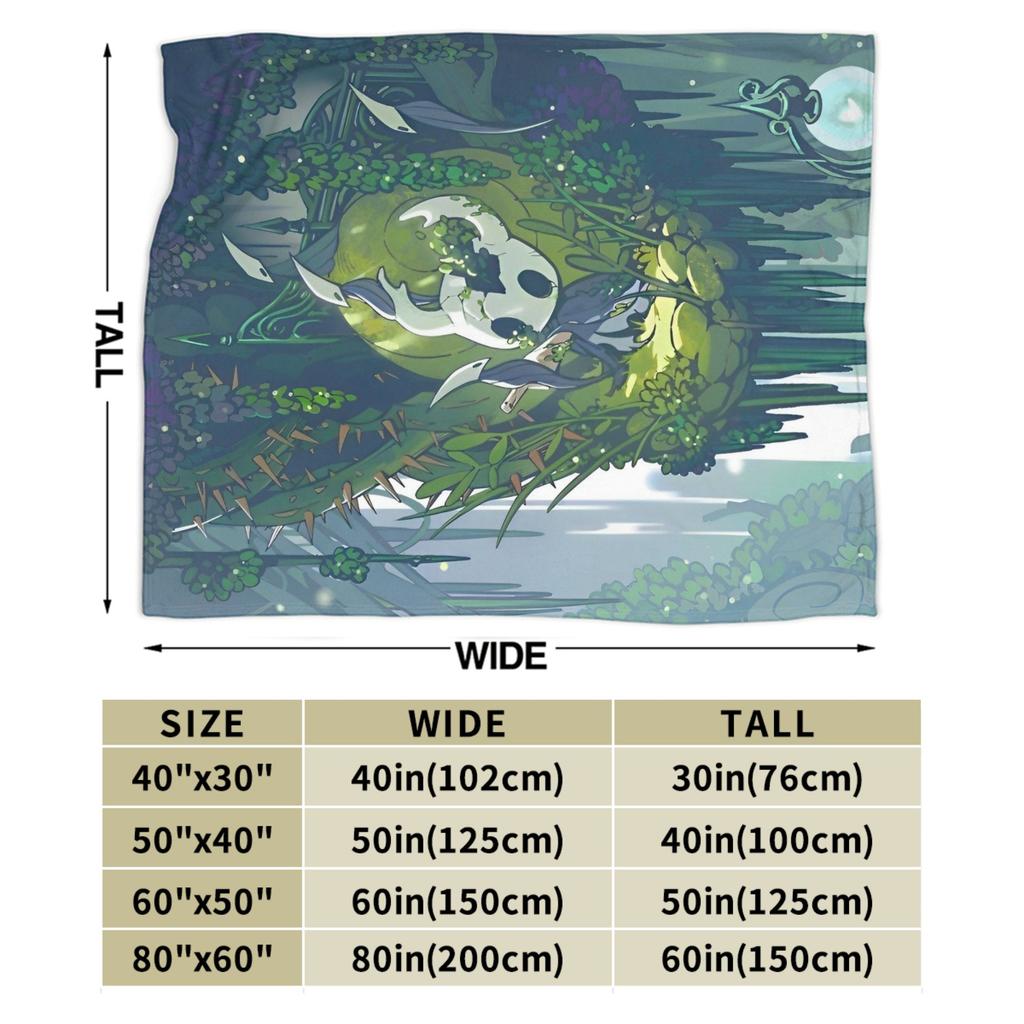 Hollow Knight Blanket Flannel Games Action Ultra-Soft Throw Blanket for Bedding Couch Bed Rug