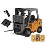 ARRISHOBBY Scale Mini Forklift Construction Vehicle with Zinc Alloy Transforming Toy for Adults and App Technical Standards Approved 164 Body, Kids,