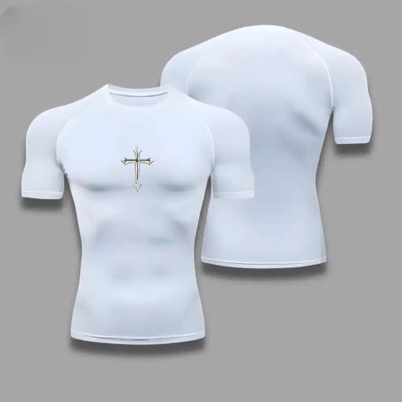 Men's Ultra-Light Quick-Dry Athletic T-Shirt - Breathable Stretchy Moisture-Wicking Short Sleeve for Fitness Gym Sports Workout