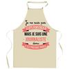 Tablier de cuisine - Journaliste Superwoman - Impression France - Coton résistant - Cadeau original